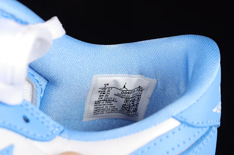 All categories Air Jordan Jordan series basketball shoes Air Jordan 1 Low Z version Air Jordan 1 Low Golf "UNC" AJ1 Joe 1 new golf version North Carolina blue color DD9315-100